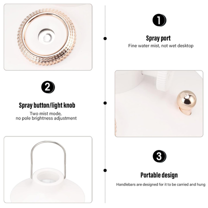 Silent Cool Mist Humidifier with LED Light